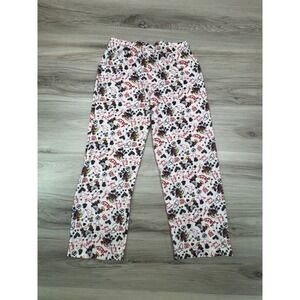 Disney Collection Mickey Minnie Mouse Pajama Pants Kids Size 7/8‎ Love Print